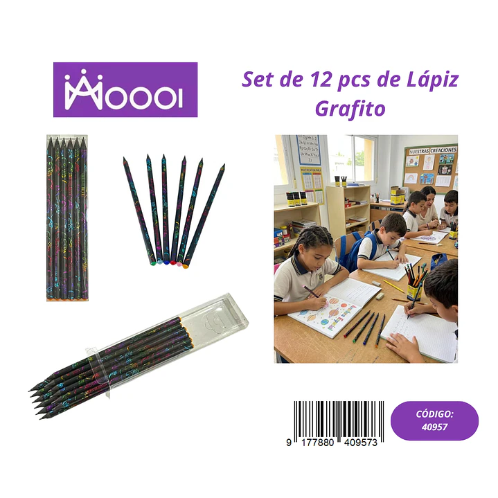 Set de 12 Pcs de Lápiz Grafito Precio publicado al por mayor 3 unidades del mismo 1