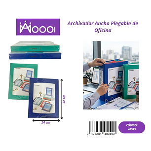 Archivador Ancho Plegable Precio publicado al por mayor 3 unidades del mismo