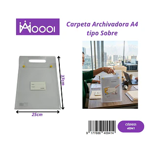 Carpeta Archivadora A4 Tipo Sobre Precio publicado al por mayor 3 unidades del mismo