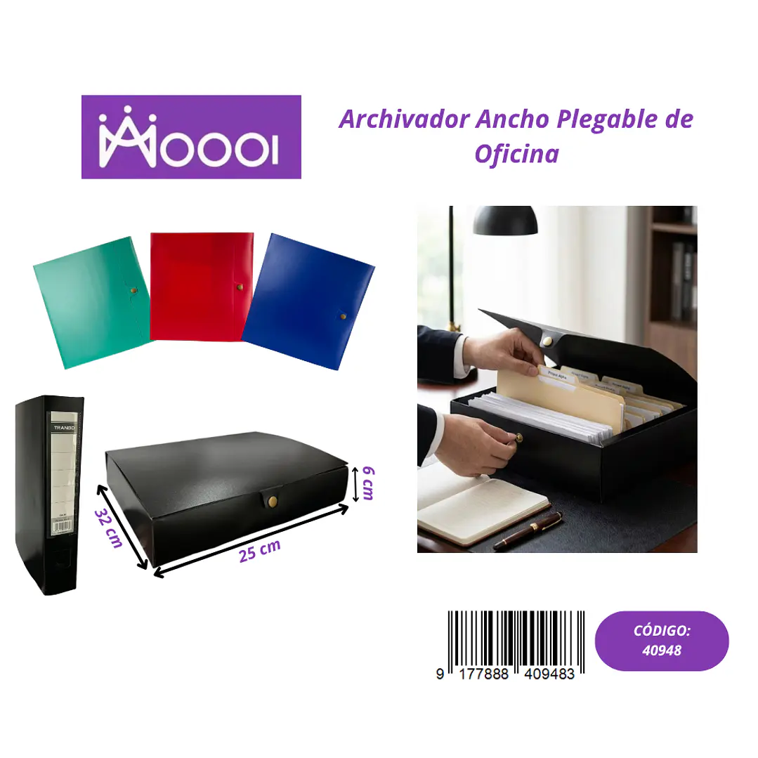 Archivador Ancho Plegable Precio publicado al por mayor 3 unidades del mismo 1