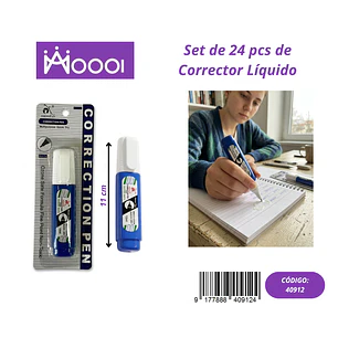 Corrector Liquido (Valor 1 Pieza) Precio publicado al por mayor 3 unidades del mismo
