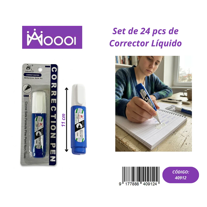 Corrector Liquido (Valor 1 Pieza) Precio publicado al por mayor 3 unidades del mismo 1