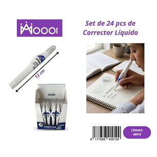 Corrector Liquido (Valor 1 Pieza) Precio publicado al por mayor 3 unidades del mismo