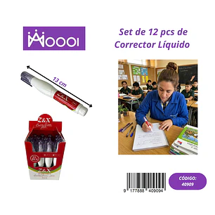 Corrector Liquido (Valor 1 Pieza) Precio publicado al por mayor 3 unidades del mismo