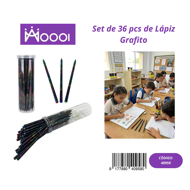 Set de 36Pcs de Lápiz de Grafito Precio publicado al por mayor 3 unidades del mismo 1
