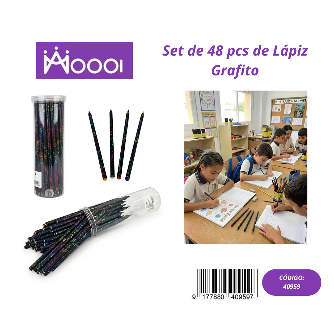Set de 48Pcs de Lápiz Grafito Precio publicado al por mayor 3 unidades del mismo 1