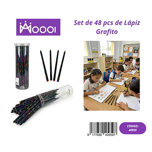 Set de 48Pcs de Lápiz Grafito Precio publicado al por mayor 3 unidades del mismo