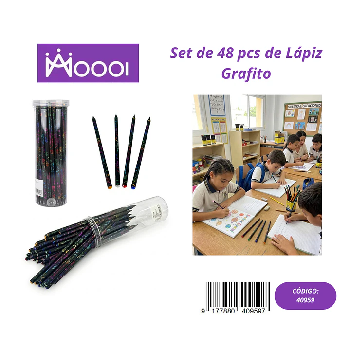 Set de 48Pcs de Lápiz Grafito Precio publicado al por mayor 3 unidades del mismo 1