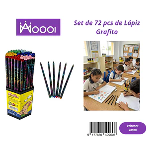 Set de 72Pcs de Lápiz Grafito Precio publicado al por mayor 3 unidades del mismo
