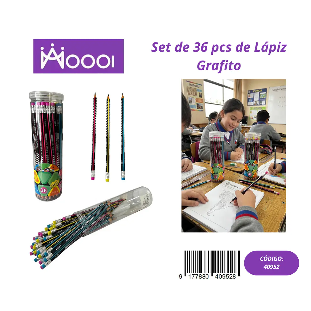 Set de 36Pcs de Lápiz de Grafito Precio publicado al por mayor 3 unidades del mismo 1
