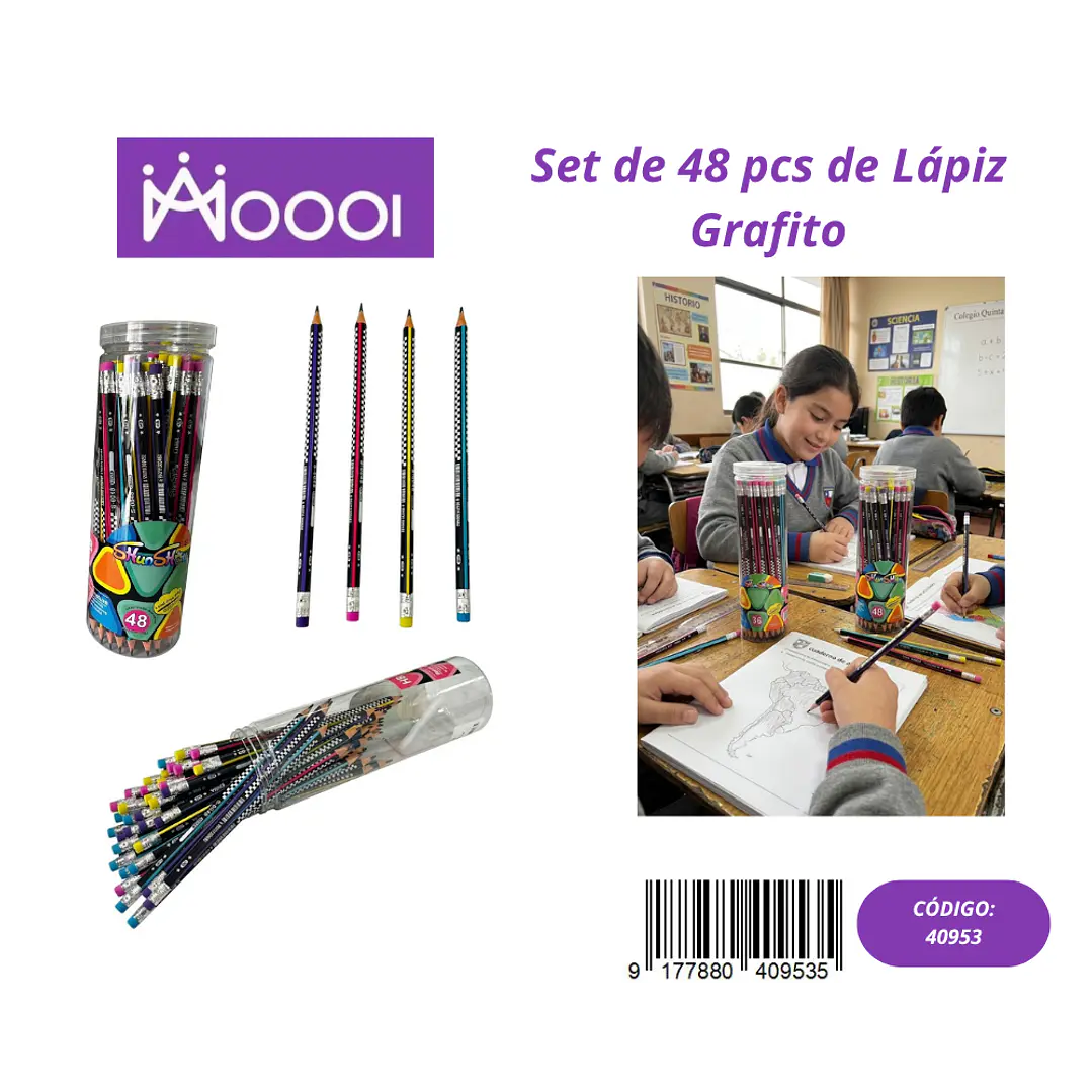 Set de 48Pcs de Lápiz Grafito Precio publicado al por mayor 3 unidades del mismo 1