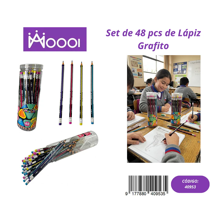 Set de 48Pcs de Lápiz Grafito Precio publicado al por mayor 3 unidades del mismo 1