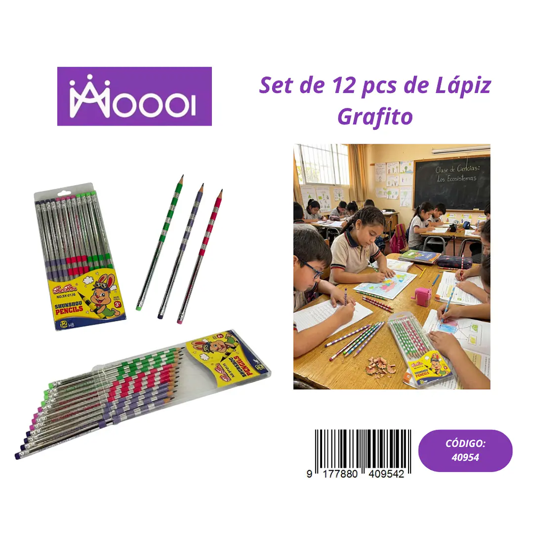 Set de 12 Pcs de Lápiz Grafito Precio publicado al por mayor 3 unidades del mismo 1