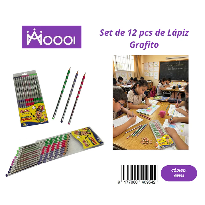 Set de 12 Pcs de Lápiz Grafito Precio publicado al por mayor 3 unidades del mismo 1