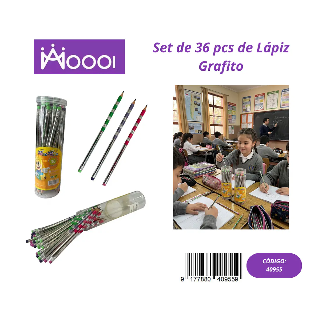 Set de 36Pcs de Lápiz de Grafito Precio publicado al por mayor 3 unidades del mismo 1