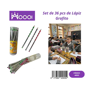 Set de 36Pcs de Lápiz de Grafito Precio publicado al por mayor 3 unidades del mismo