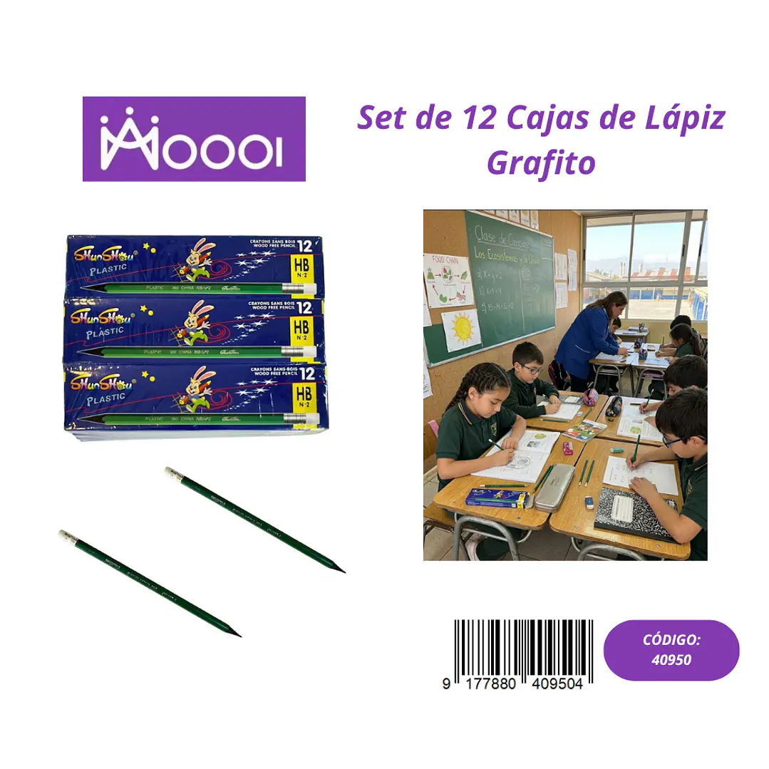 CAJA DE 12 LÁPICES DE GRAFITO (Valor 1 Caja) Precio publicado al por mayor 3 unidades del mismo 1