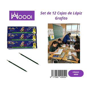 CAJA DE 12 LÁPICES DE GRAFITO (Valor 1 Caja) Precio publicado al por mayor 3 unidades del mismo