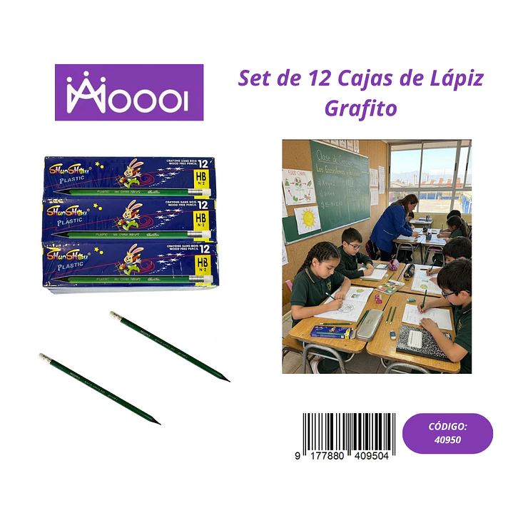 CAJA DE 12 LÁPICES DE GRAFITO (Valor 1 Caja) Precio publicado al por mayor 3 unidades del mismo 1