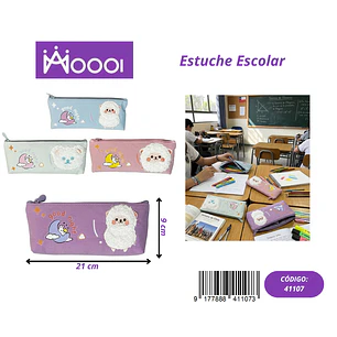 ESTUCHE ESCOLAR DISEÑO OVEJA FEMENINO Precio publicado al por mayor 3 unidades del mismo