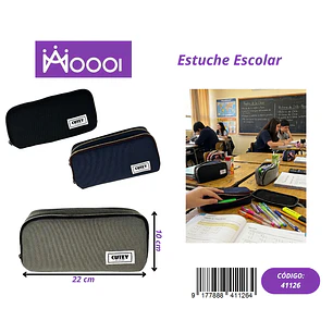 ESTUCHE ESCOLAR UNICOLOR MASCULINO Precio publicado al por mayor 3 unidades del mismo