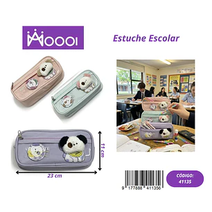 ESTUCHE ESCOLAR DISEÑO CACHORRO FEMENINO Precio publicado al por mayor 3 unidades del mismo
