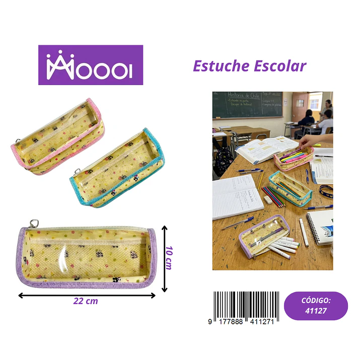 ESTUCHE ESCOLAR DISEÑO PANDA FEMENINO Precio publicado al por mayor 3 unidades del mismo 1