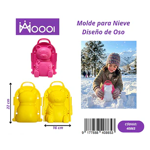 MOLDE PARA NIEVE DISEÑO OSO Precio publicado al por mayor 3 unidades del mismo