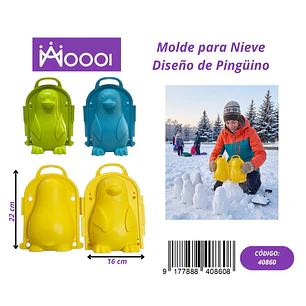 MOLDE PARA NIEVE DISEÑO PINGUINO Precio publicado al por mayor 3 unidades del mismo