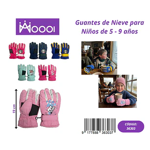 GUANTES DE NIEVE PARA NIÑOS Precio publicado al por mayor 3 unidades del mismo