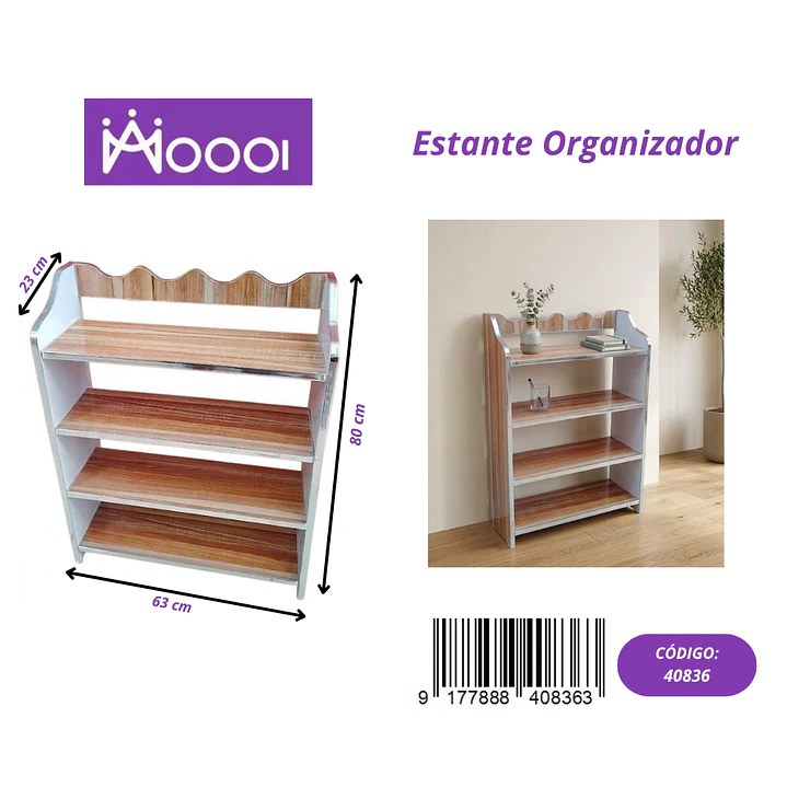 Estante Organizador de 4 Repisas Precio publicado al por mayor 3 unidades del mismo 1