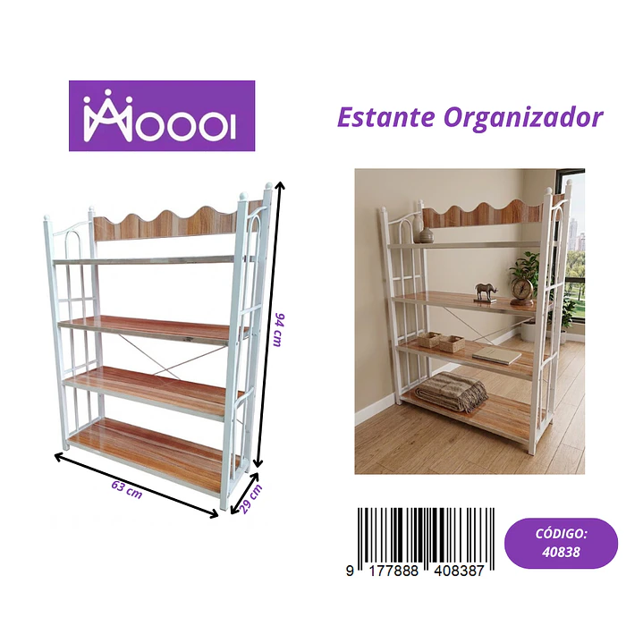 Estante Organizador de 4 Repisas Precio publicado al por mayor 3 unidades del mismo 1