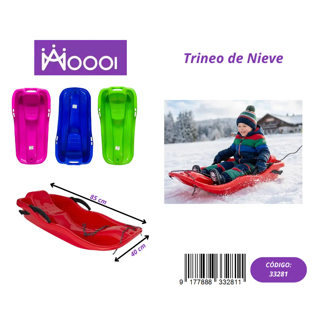TRINEO DE NIEVE INDIVIDUAL PARA ADULTO/NIÑO Precio publicado al por mayor 3 unidades del mismo 1