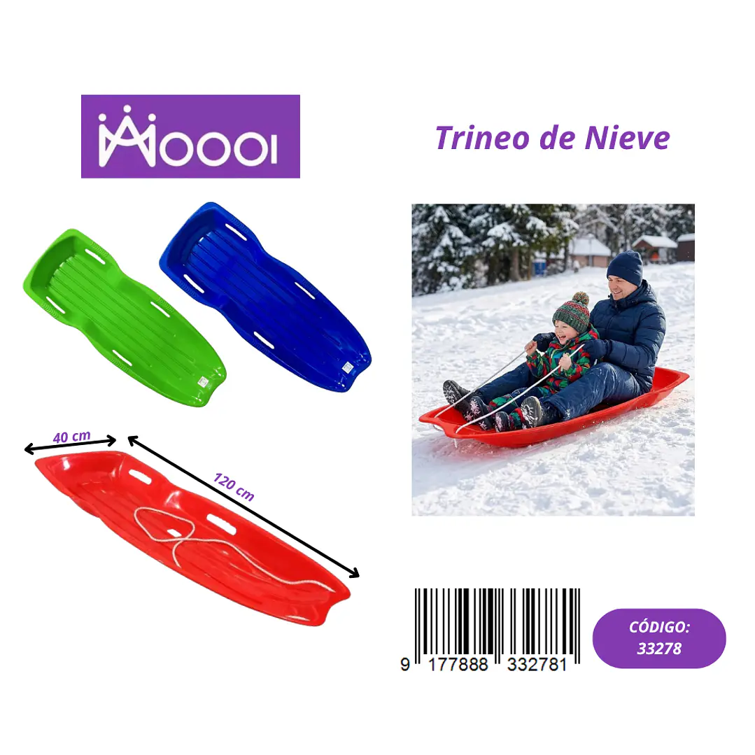 TRINEO DE NIEVE DOBLE PARA ADULTO/NIÑO Precio publicado al por mayor 3 unidades del mismo 1