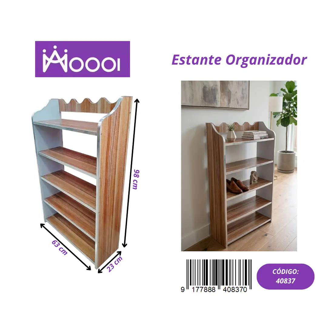 Estante Organizador de 5 Repisas Precio publicado al por mayor 3 unidades del mismo 1