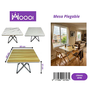 Mesa Plegable 60x60cm Precio publicado al por mayor 3 unidades del mismo