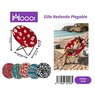 Silla Redonde Plegable de Camping