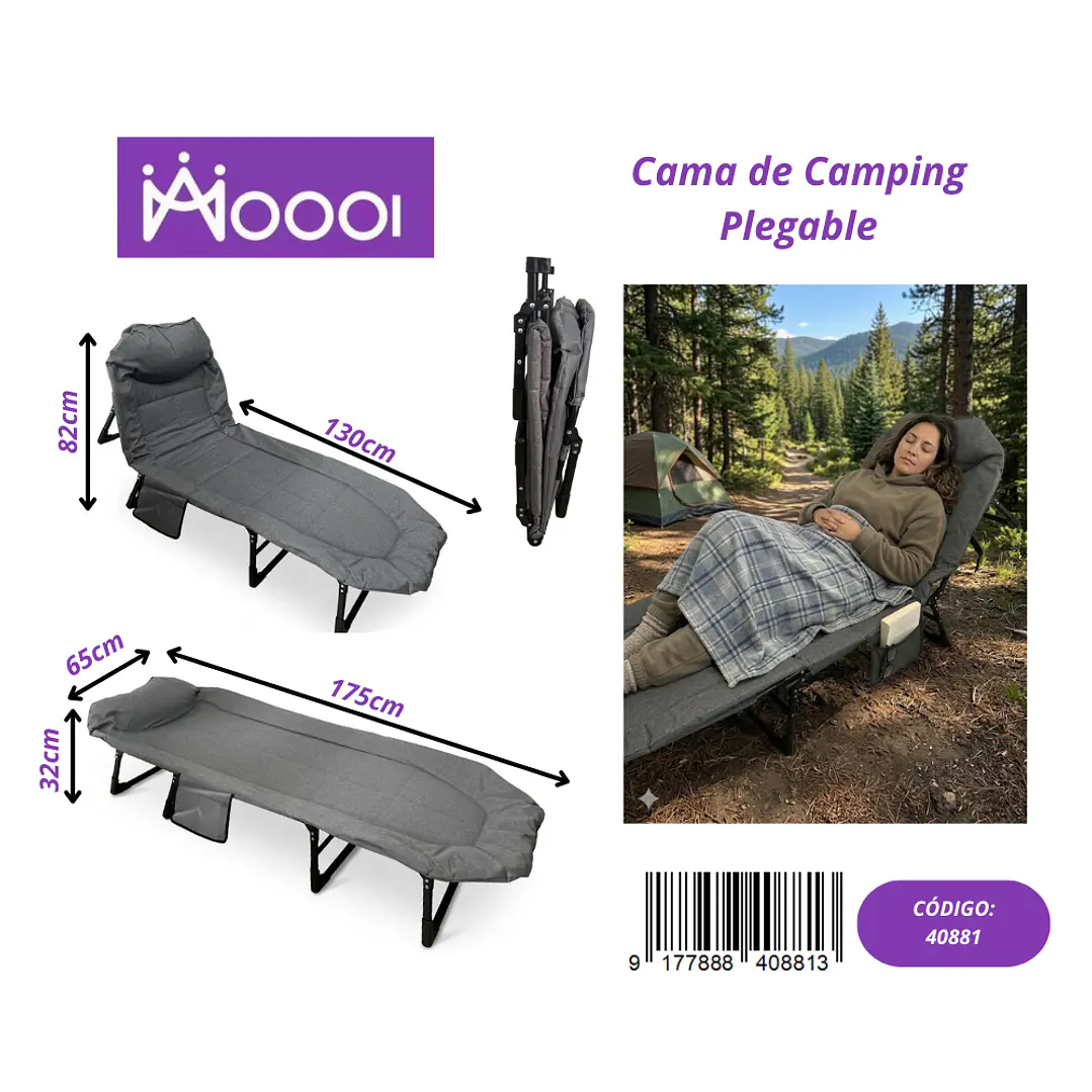 Silla Cama Plegable de Camping Precio publicado al por mayor 3 unidades del mismo 1