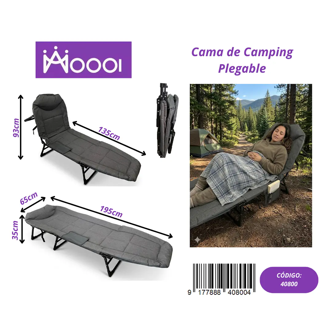 Silla Cama Plegable de Camping Precio publicado al por mayor 3 unidades del mismo 1