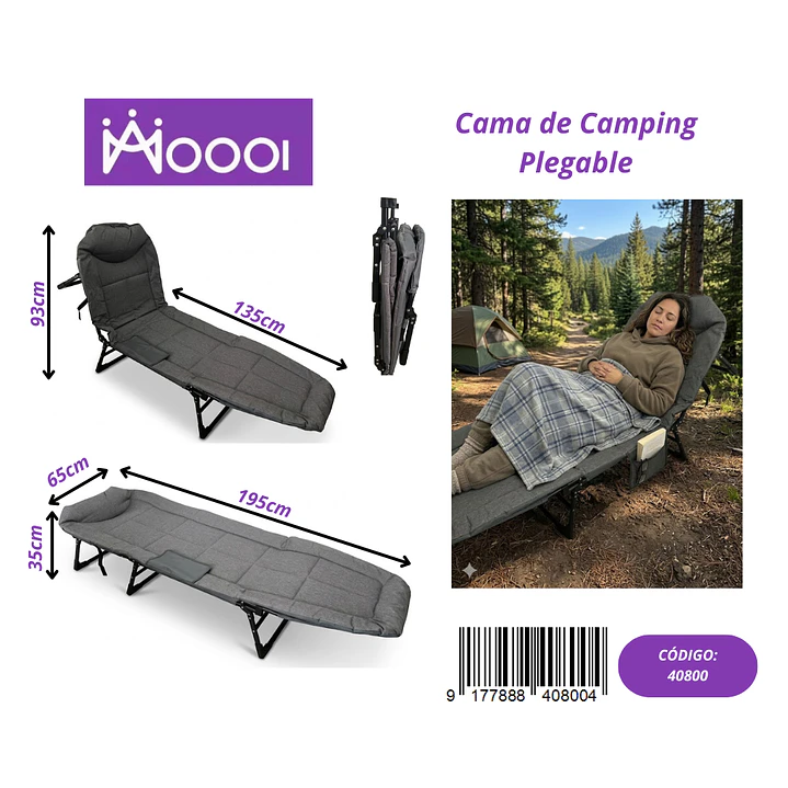 Silla Cama Plegable de Camping Precio publicado al por mayor 3 unidades del mismo 1