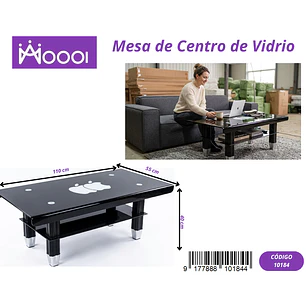 Mesa de Centro de Vidrio 110x55cm Precio Unico