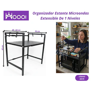 Estante Organizador De Microondas Extensible 1N Precio publicado al por mayor 3 unidades del mismo