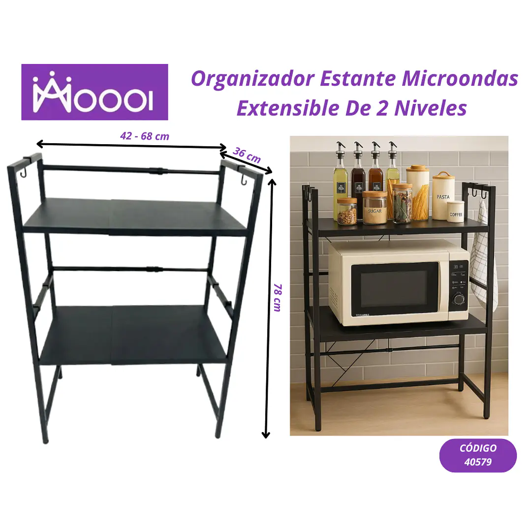 Estante Organizador De Microondas Extensible 2N Precio publicado al por mayor 3 unidades del mismo 1