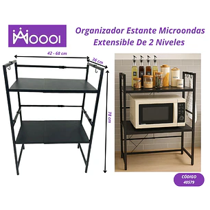 Estante Organizador De Microondas Extensible 2N Precio publicado al por mayor 3 unidades del mismo