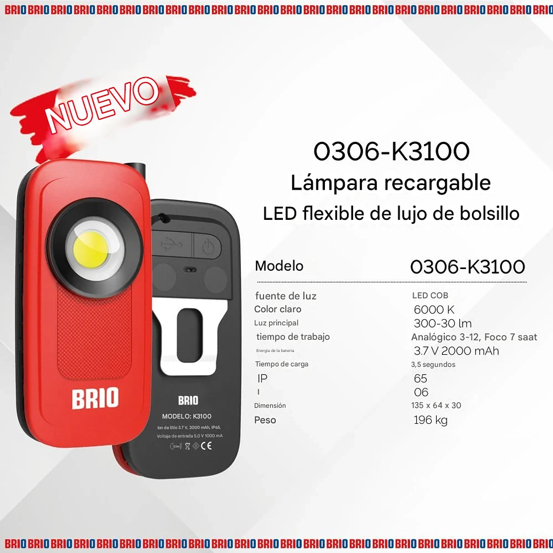 Linterna Led De Bolsillo 300 Lúmenes C/ Extensión Flexible 2
