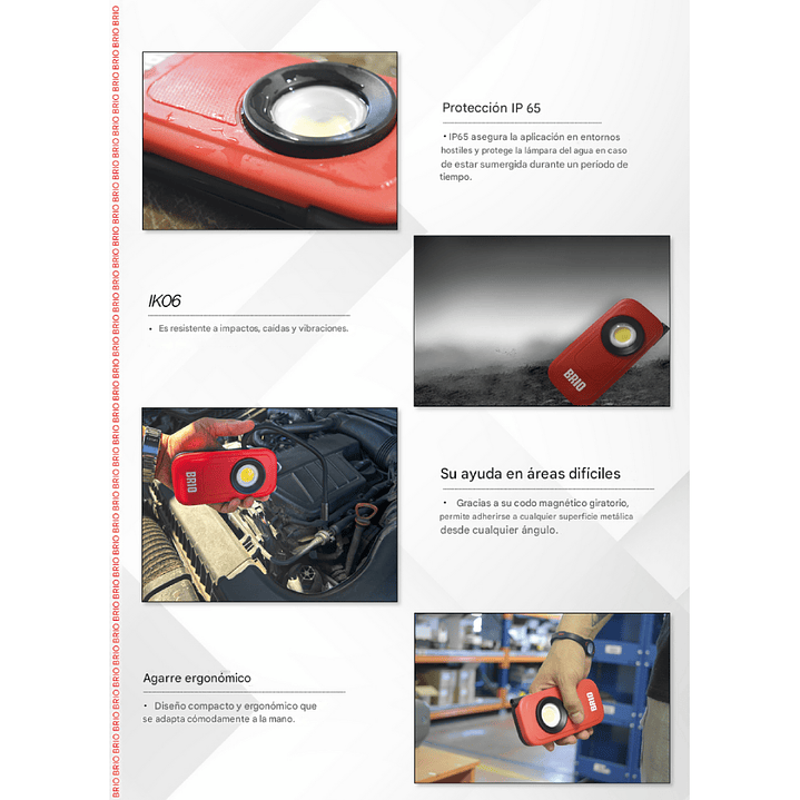 Linterna Led De Bolsillo 300 Lúmenes C/ Extensión Flexible 5