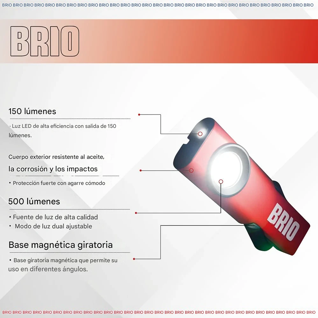 Linterna Led 500 Lúmenes Recargable Imantada 4