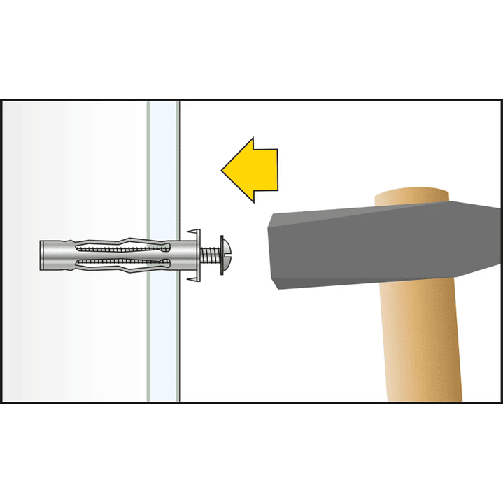 Anclaje Metalico Para Placa Yeso M6-32 Cja 25 Un 5