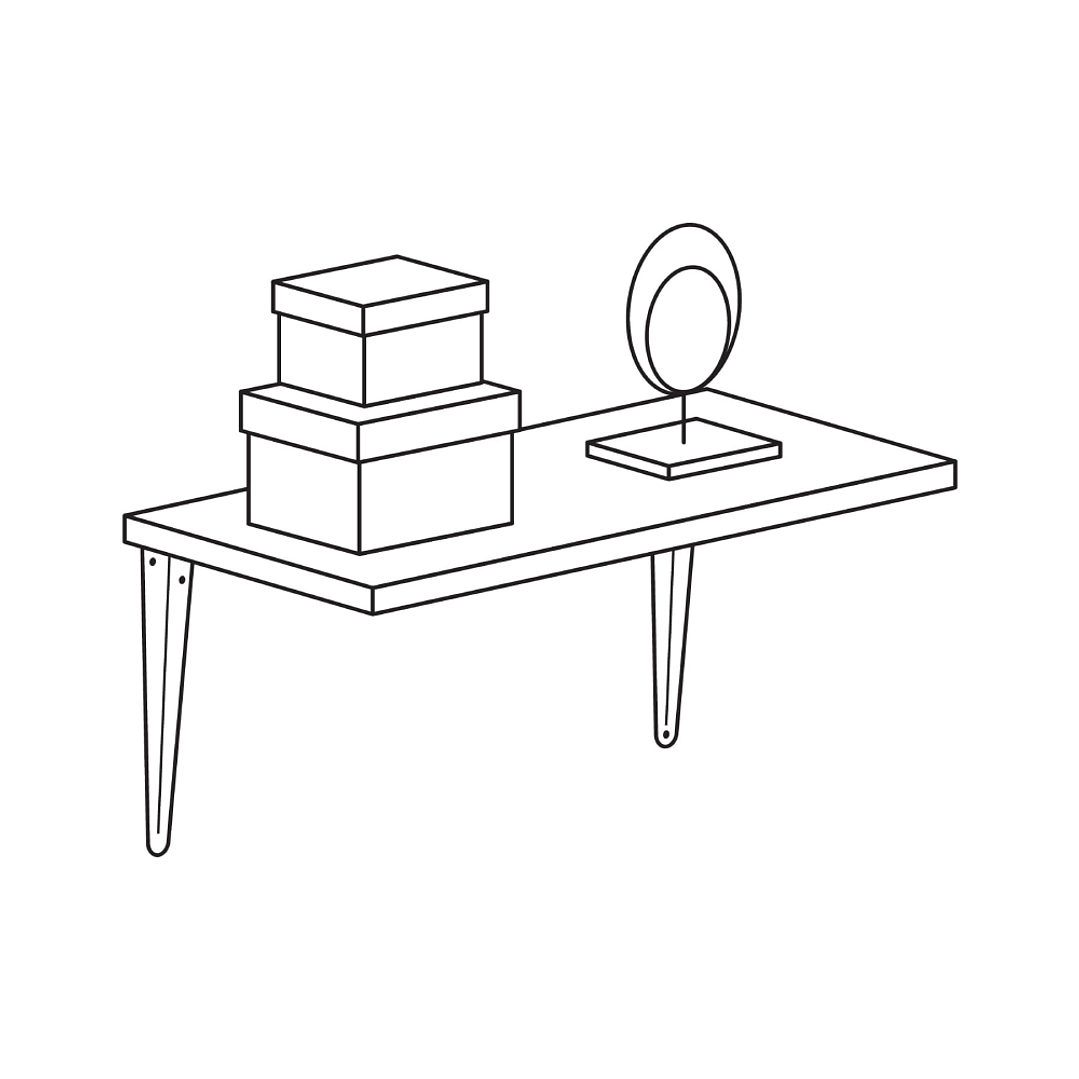 Escuadra Estante Blanca 6