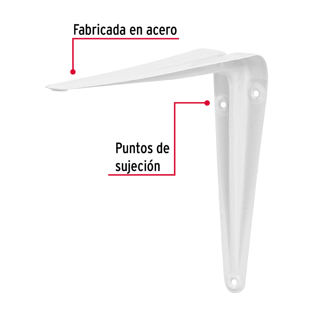 Escuadra Estante Blanca 6